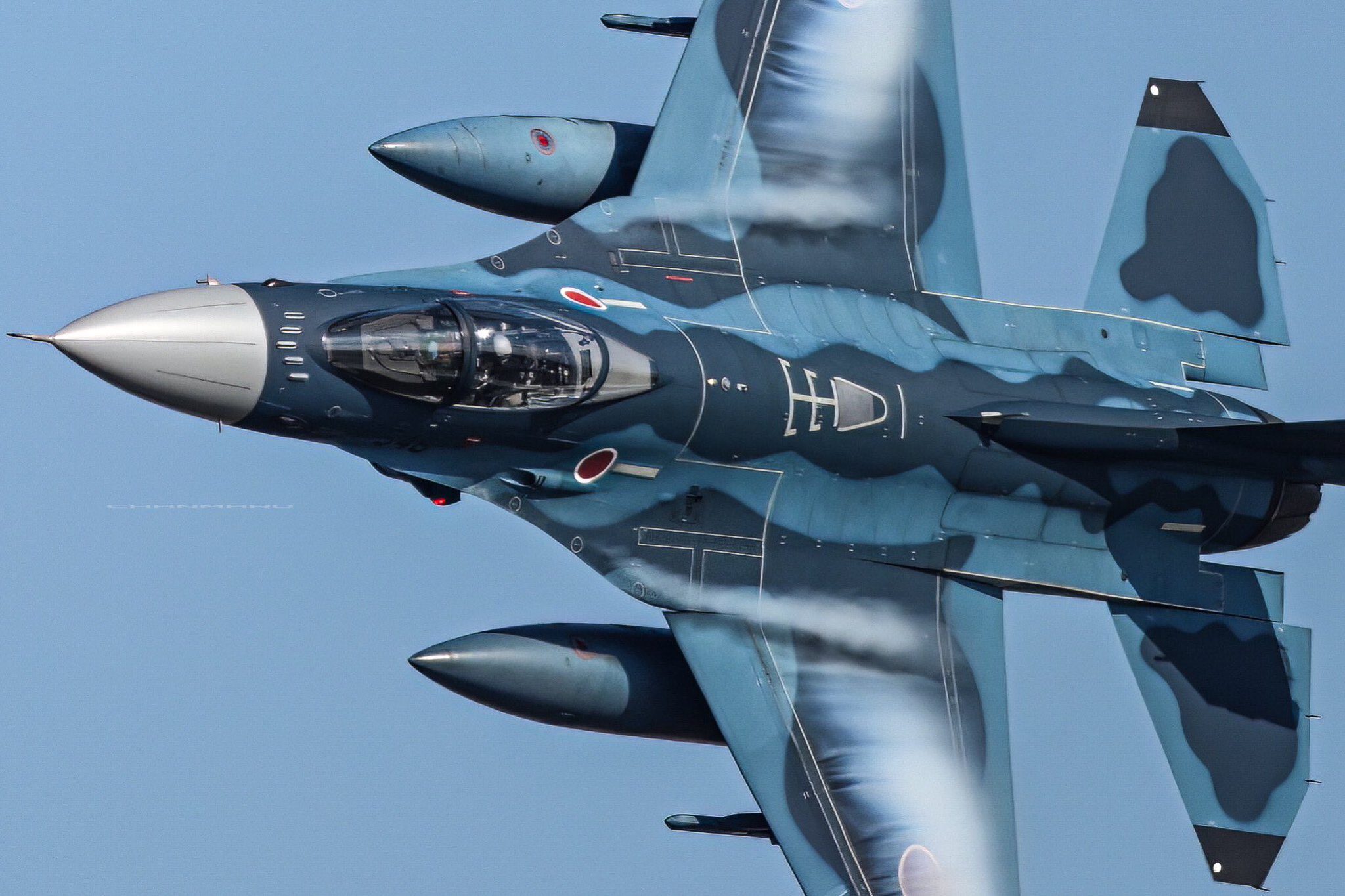 Mitsubishi F-2A © Enrico Bianchi - Click to magnify/shrink Mitsubishi F-2A, Kit Hasegawa, scala 1/48